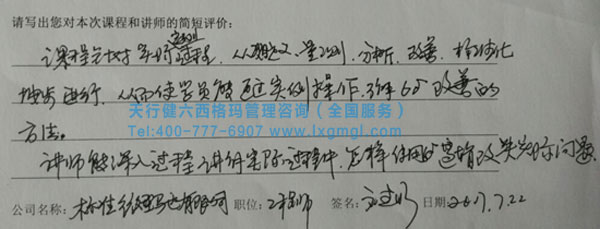 六西格瑪綠帶培訓(xùn)課程