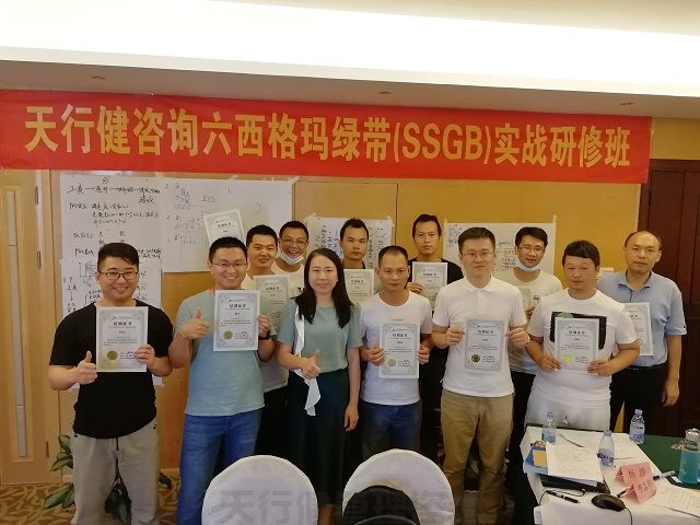 賀天行健200617期《六西格瑪綠帶實戰(zhàn)研修班》圓滿落幕